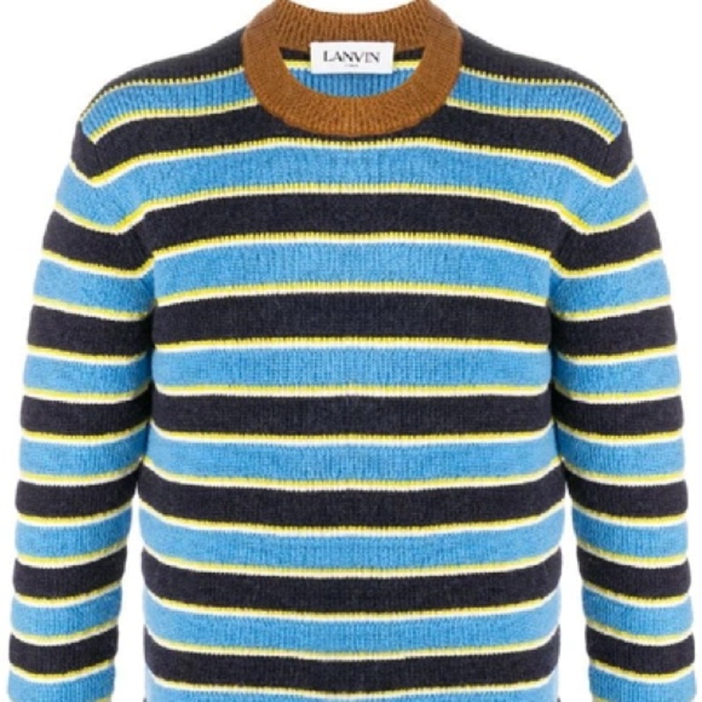 LANVIN Knitted Striped Jumper
